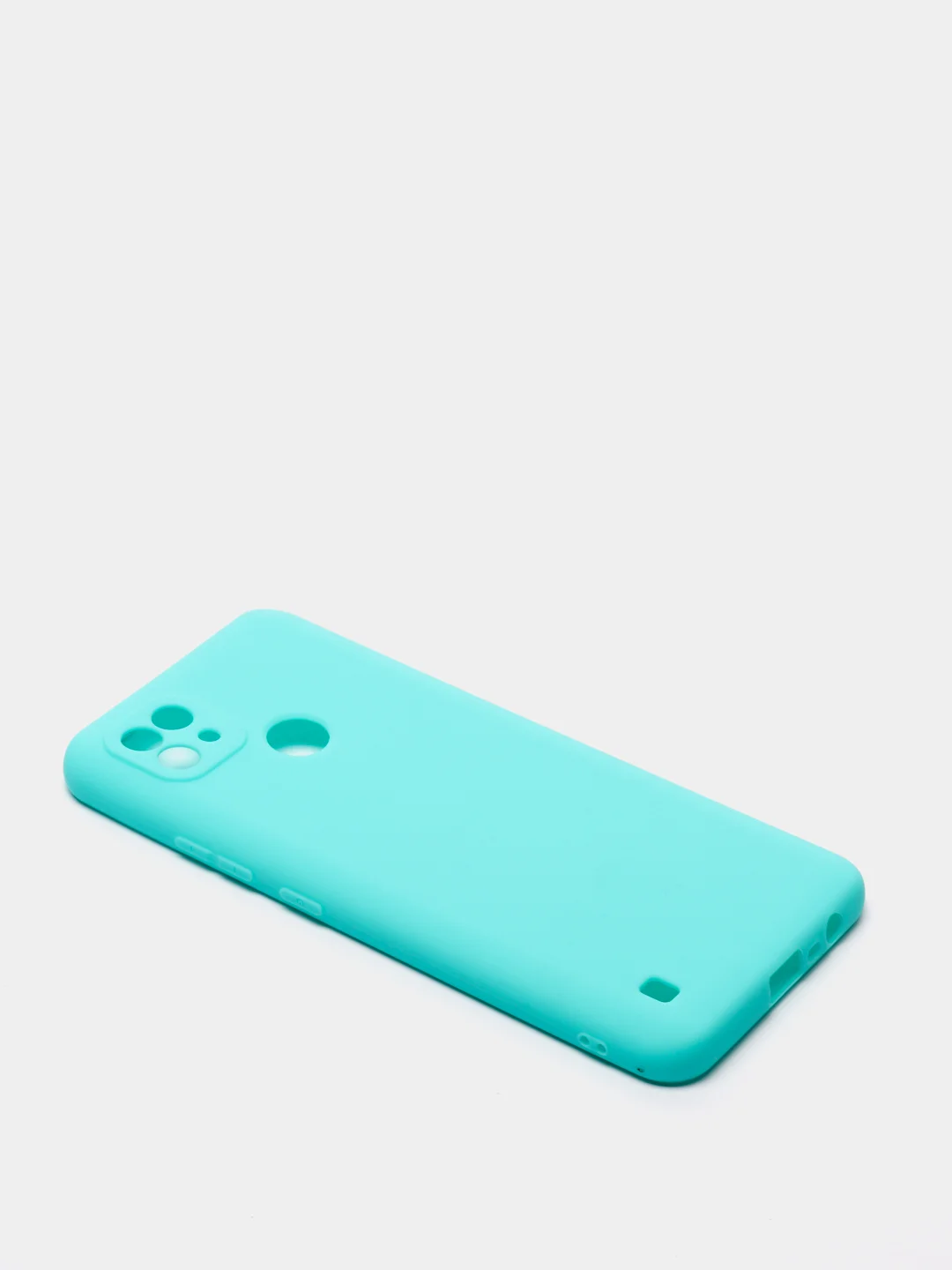 Бирюзовый чехол для Realme C21 силиконовый матовый