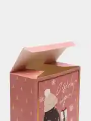 Коралловый меланж коробка складная Новый год, 16 х 23 х 7.5 см