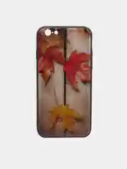 Светло-оранжевый чехол-накладка iPhone 6 / 6s пластиковый с рисунком