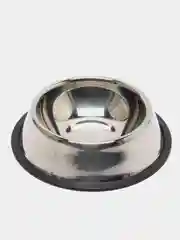 Миска из нержавеющей стали для кошек и собак. Для корма и воды. С нескользящим основанием