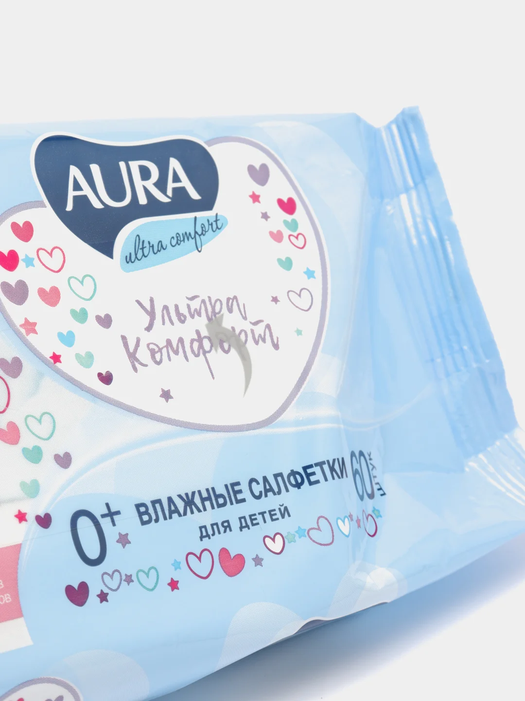 Влажные салфетки Aura Ultra Comfort, детские, 60 шт