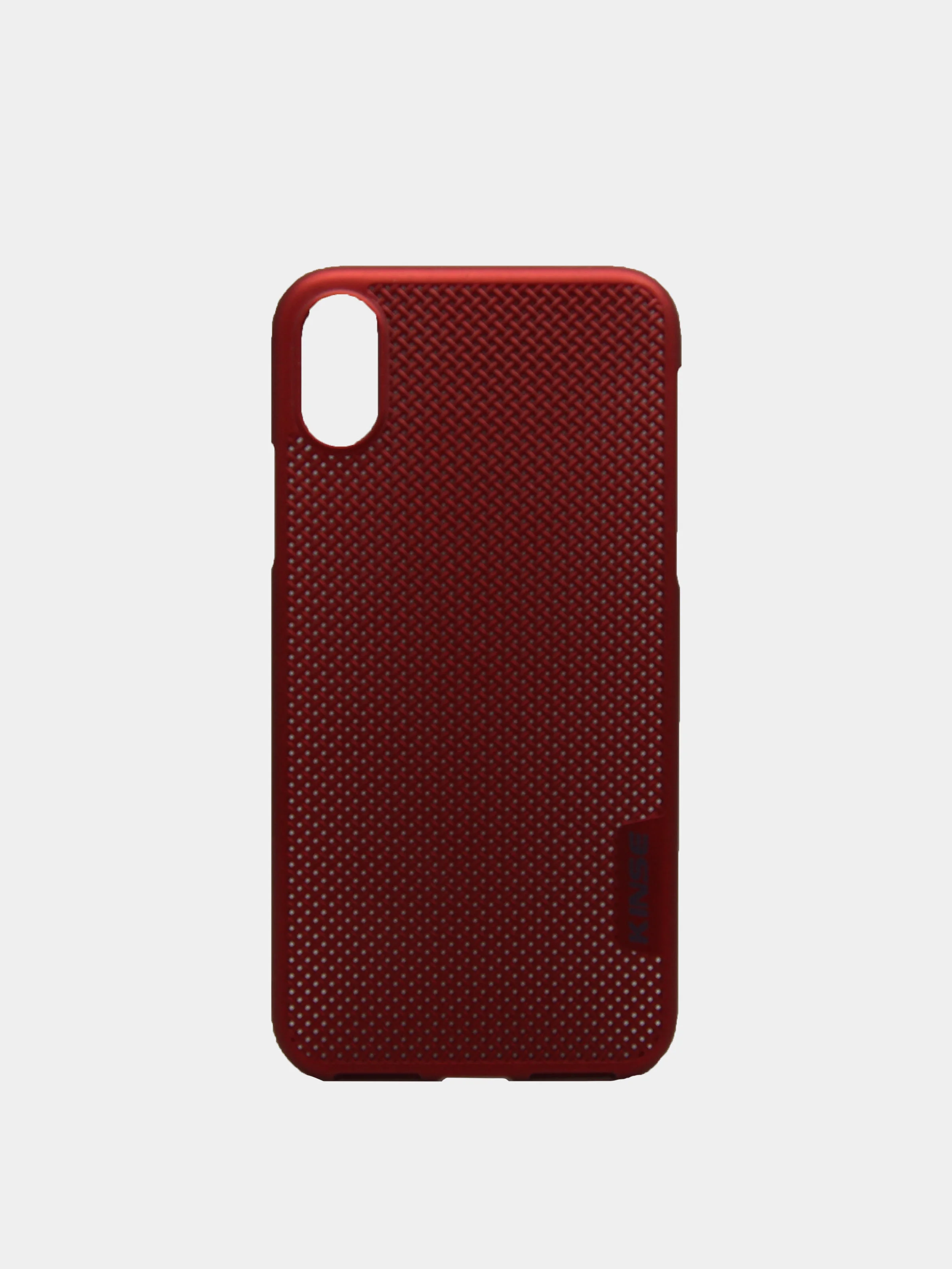 Бордовый чехол на iPhone X / XS