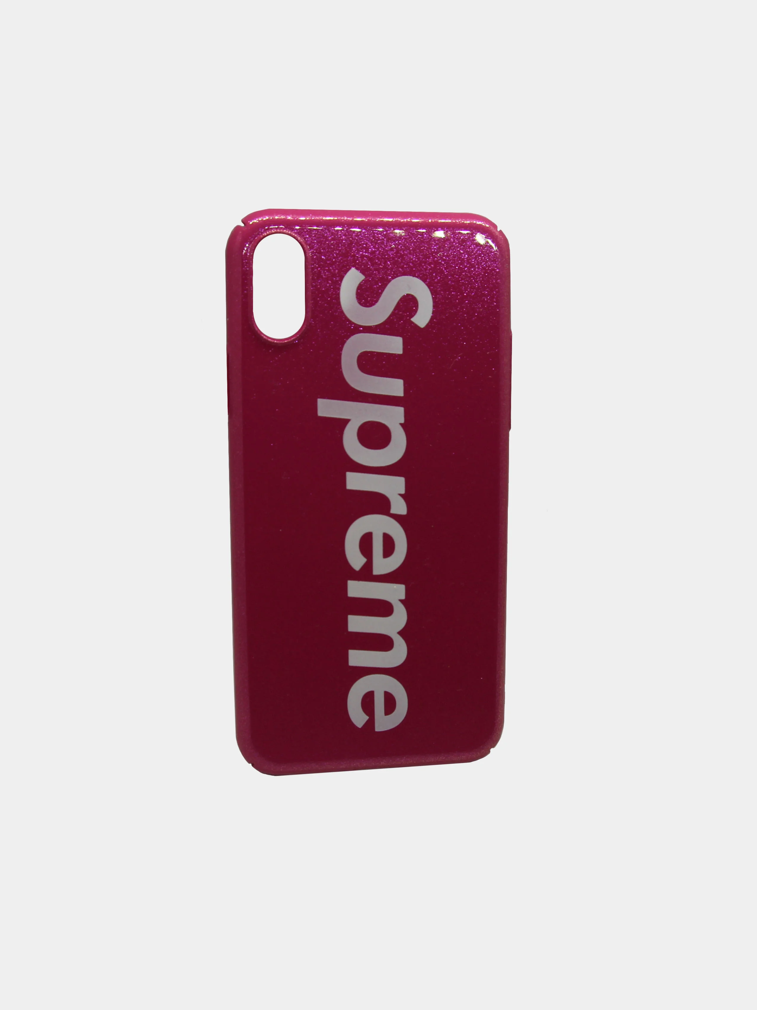 Тёмно-розовый чехол на iPhone X / XS