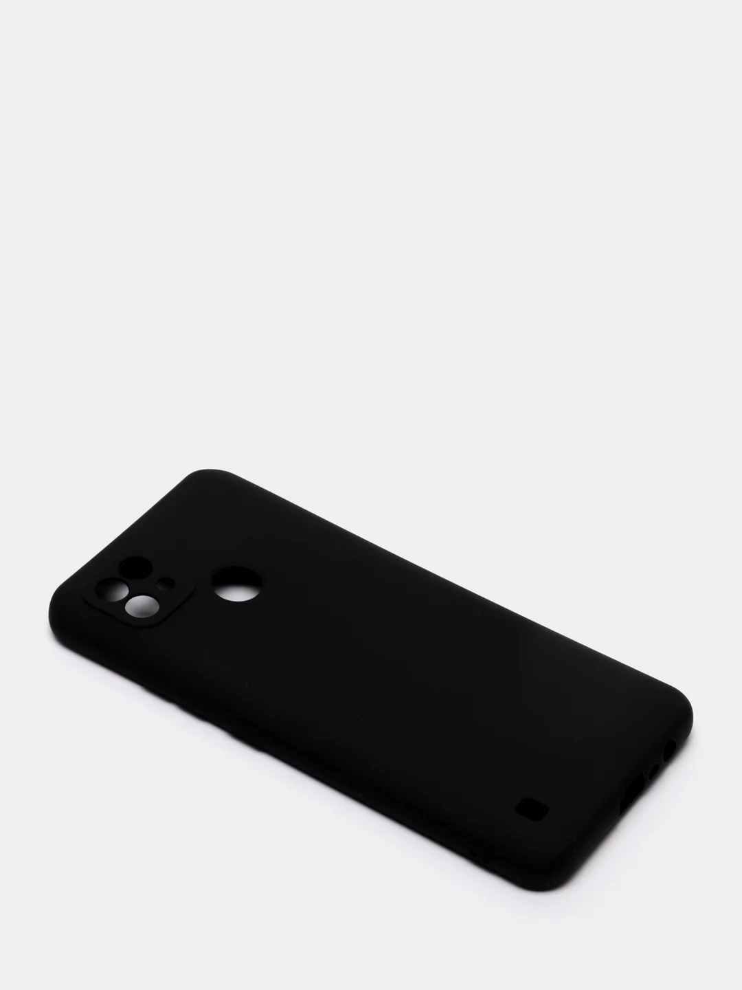 Черный чехол для Realme C21 силиконовый матовый