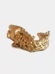 Кошельковый амулет в виде Карпа, цвет золотой