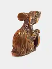 Кошельковый сувенир Мышка с монетой, цвет бронза