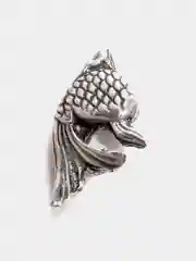 Кошельковый сувенир Рыбка, цвет серебряный