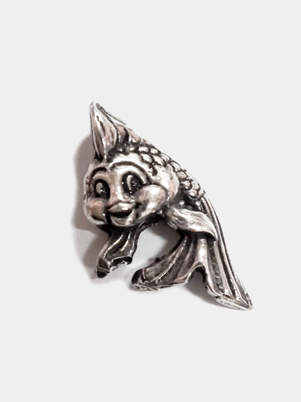Кошельковый сувенир Рыбка, цвет серебряный