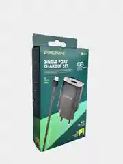 Черный сетевое зарядное устройство (СЗУ) BOROFONE BN1 Innovative с кабелем для Type-C / Lightning