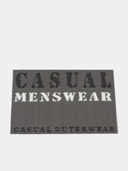 Термоаппликация джинсовая CASUAL MENSWEAR, прямоугольная, черный цвет