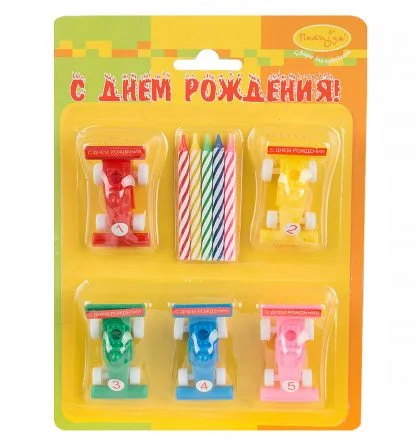 Свечи для тортика, праздничные фигурки