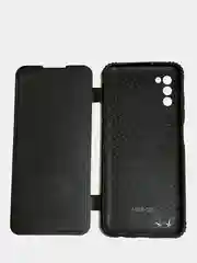 Черный чехол-книжка для Samsung A02, A02S, A22