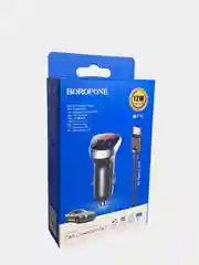 Автомобильное зарядное устройство (АЗУ) Borofone BZ15 + кабель Micro / Type-C / Lightning