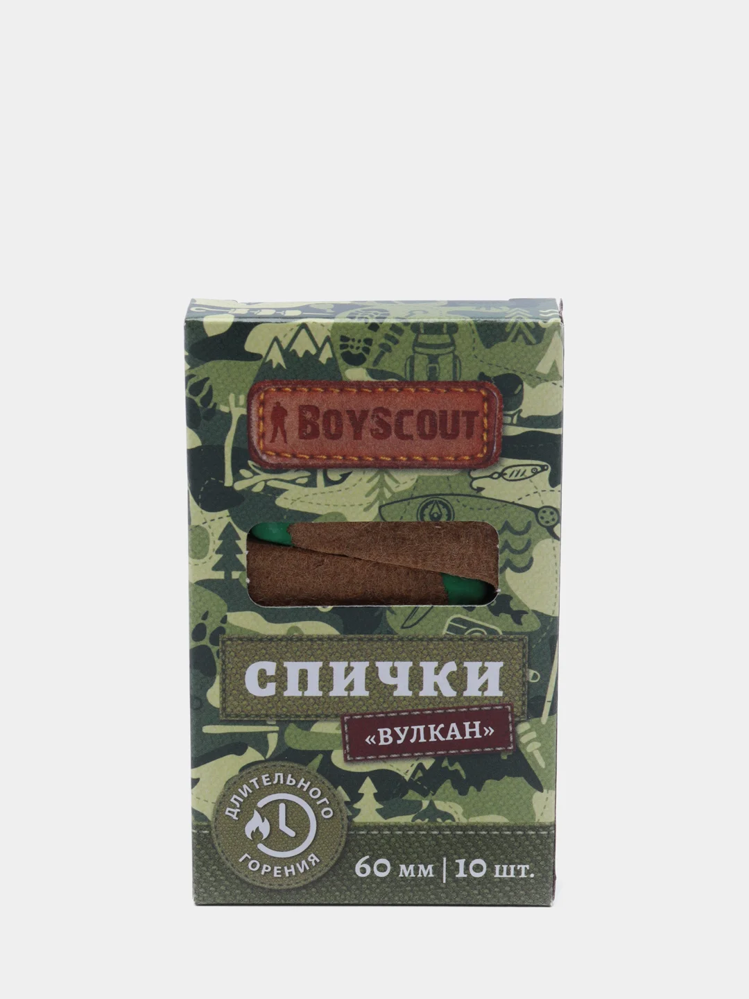 Спички "Вулкан", длительного горения, 60 мм, 10 штук