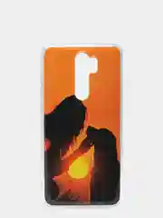 Оранжевый чехол силиконовый для Xiaomi Redmi Note 8 Pro, с рисунком