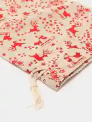 Алый мешочек подарочный 3 шт. Новый год/Рождество