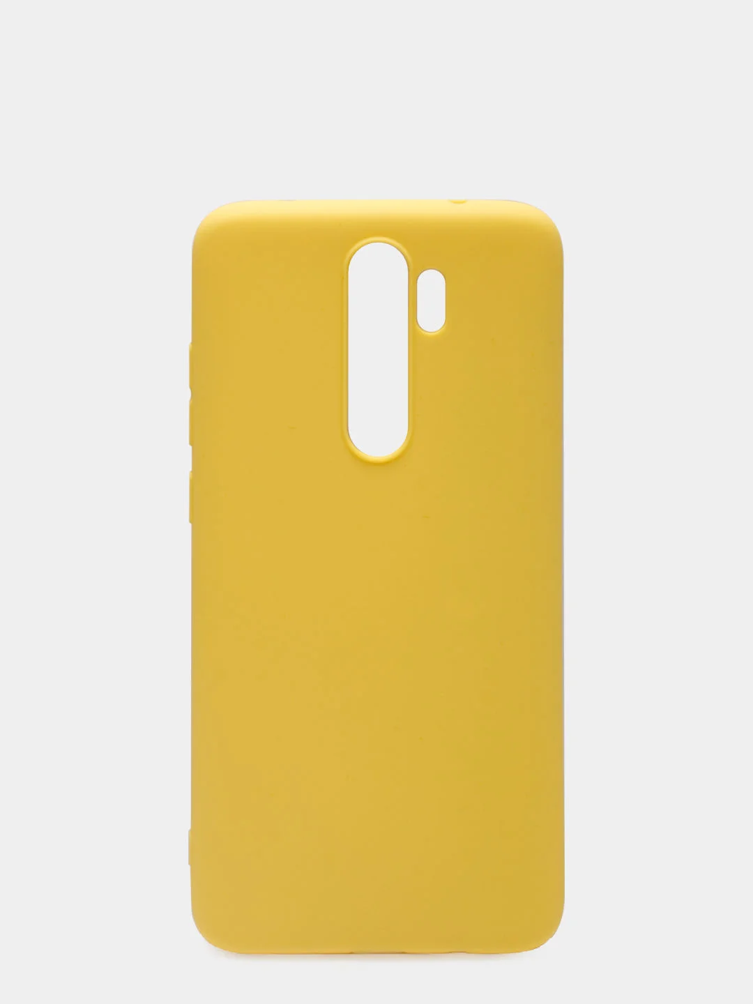 Желтый чехол для Xiaomi Redmi Note 8 Pro силиконовый, матовый, однотонный