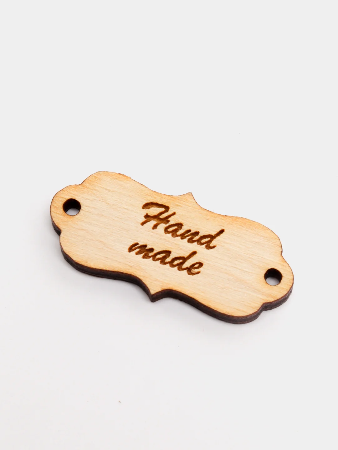 Бирка HandMade, набор 2шт.,33х15мм.,дерево
