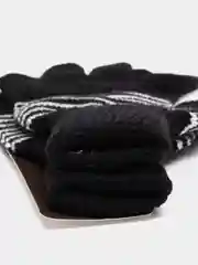 Черный перчатки женские в полоску, 3 цвета