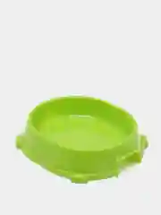 Зеленый миска для кошек и собак пластиковая FAVORITE, нескользящая, 0,22 л