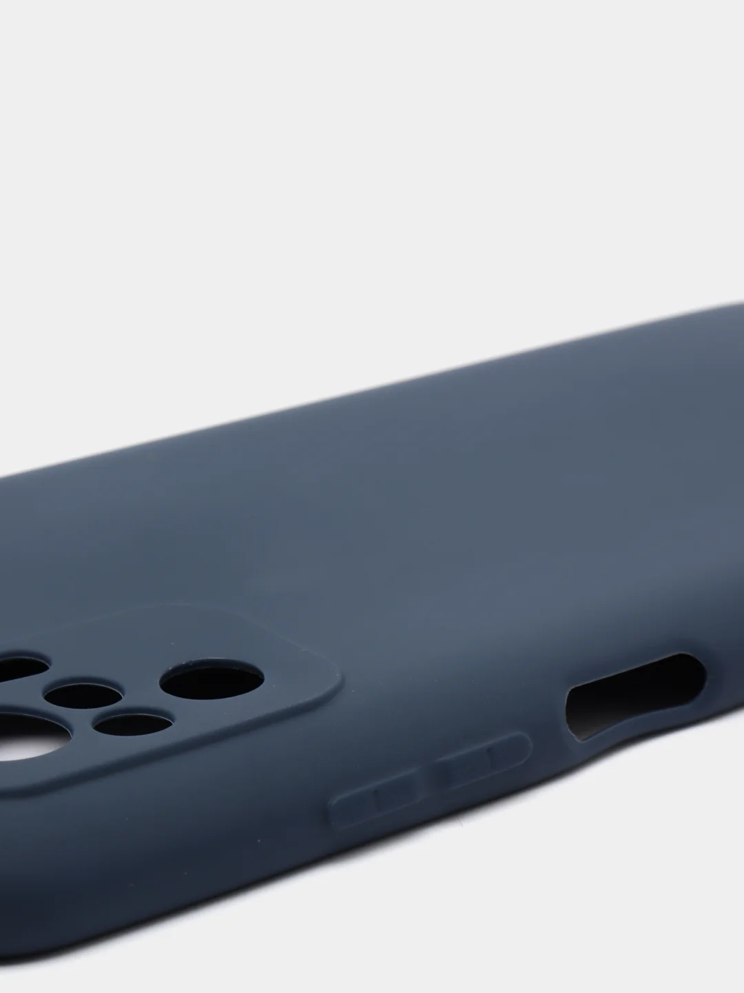 Темно-синий чехол Xiaomi Redmi Note 10 / Redmi Note 10S / Poco M5s силиконовый цветной матовый