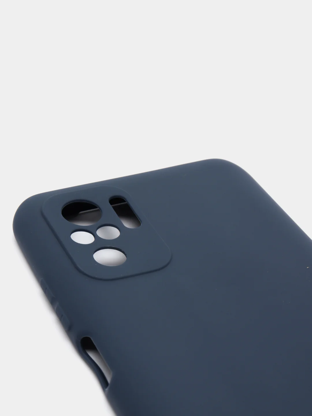Темно-синий чехол Xiaomi Redmi Note 10 / Redmi Note 10S / Poco M5s силиконовый цветной матовый