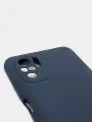 Темно-синий чехол Xiaomi Redmi Note 10 / Redmi Note 10S / Poco M5s силиконовый цветной матовый