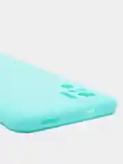 Бирюзовый чехол Xiaomi Redmi Note 10 / Redmi Note 10S / Poco M5s силиконовый цветной матовый