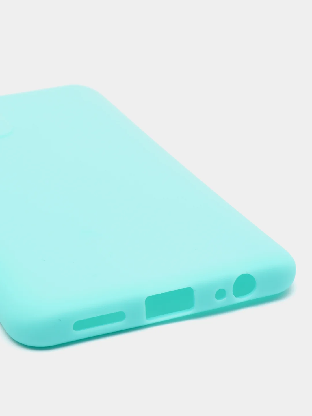 Бирюзовый чехол Xiaomi Redmi Note 10 / Redmi Note 10S / Poco M5s силиконовый цветной матовый