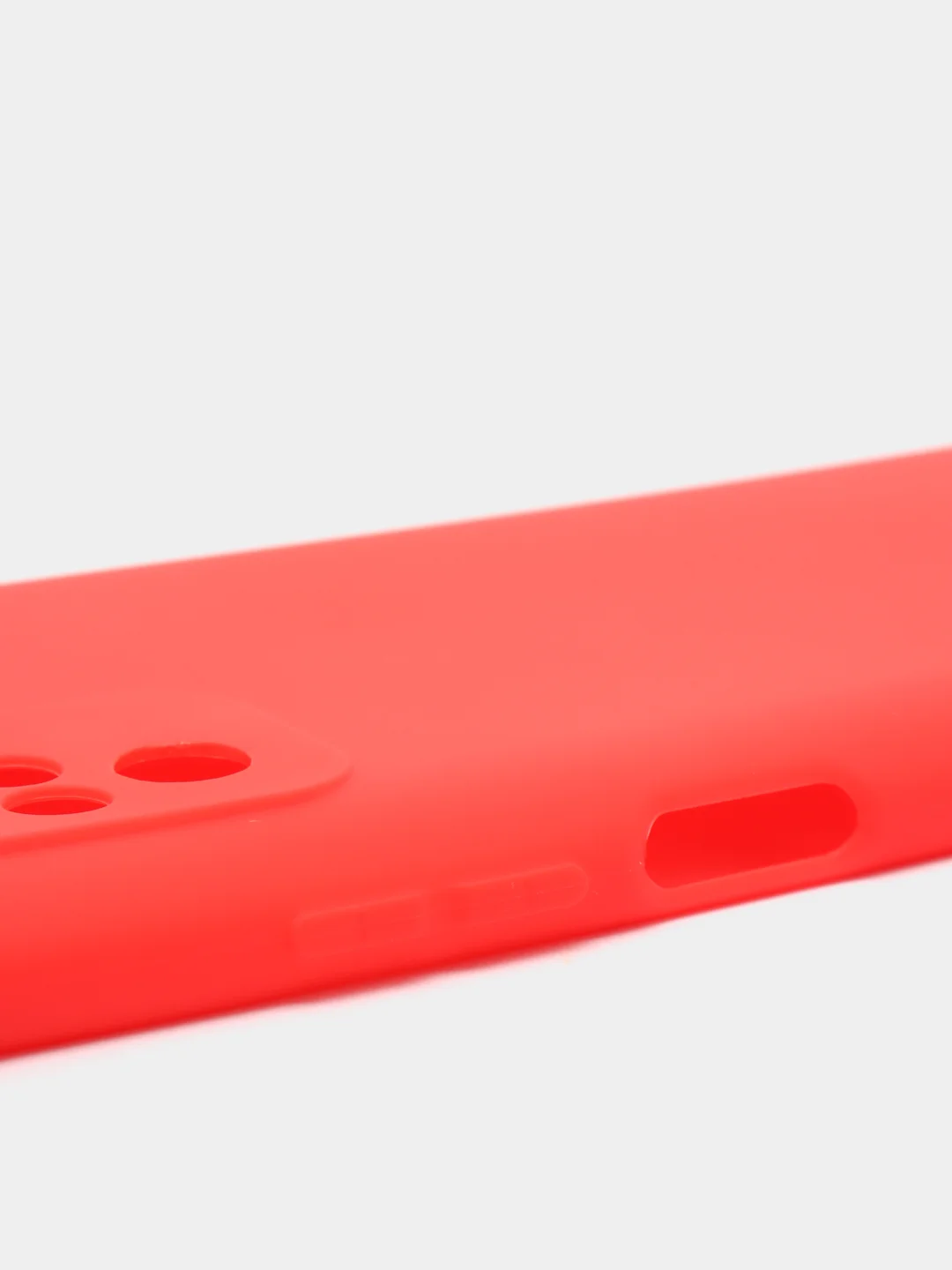 Красный чехол Xiaomi Redmi Note 10 / Redmi Note 10S / Poco M5s силиконовый цветной матовый