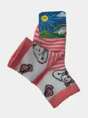 Кораллово-розовый носки теплые махровые детские/ носки новогодние/ носки зимние/ носки для прогулок
