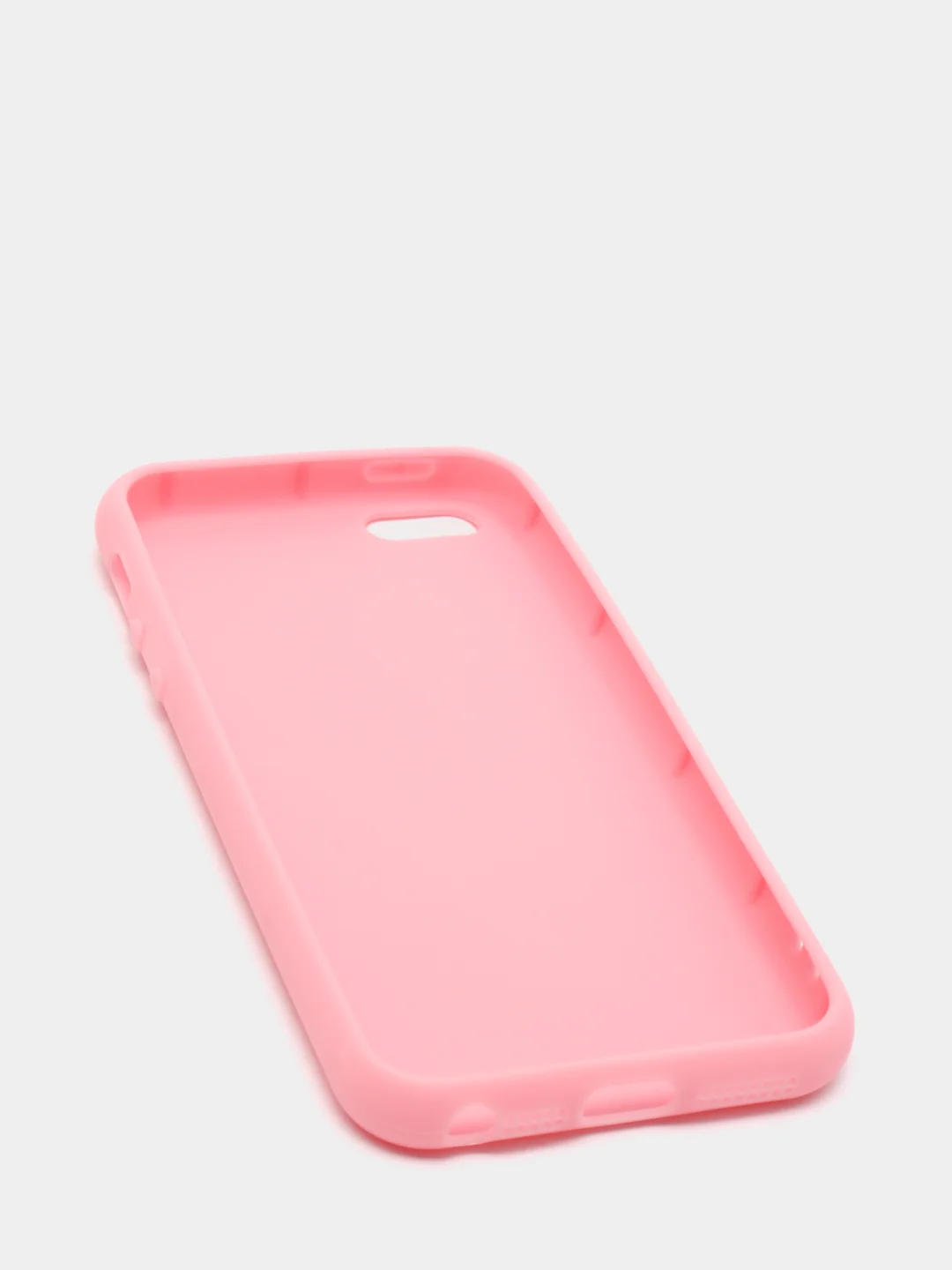 Розовый чехол силиконовый на iPhone 5, 5s, 6, 6s, 7, 8, SE 2020, X, XR, XS Max, 12 14 Pro, 13 mini