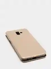Золотой чехол книжка на Samsung Galaxy J6+ / J6 Plus, Самсунг Галакси Джи6+ / Джи6 Плюс