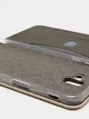 Золотой чехол книжка на Samsung Galaxy J6+ / J6 Plus, Самсунг Галакси Джи6+ / Джи6 Плюс