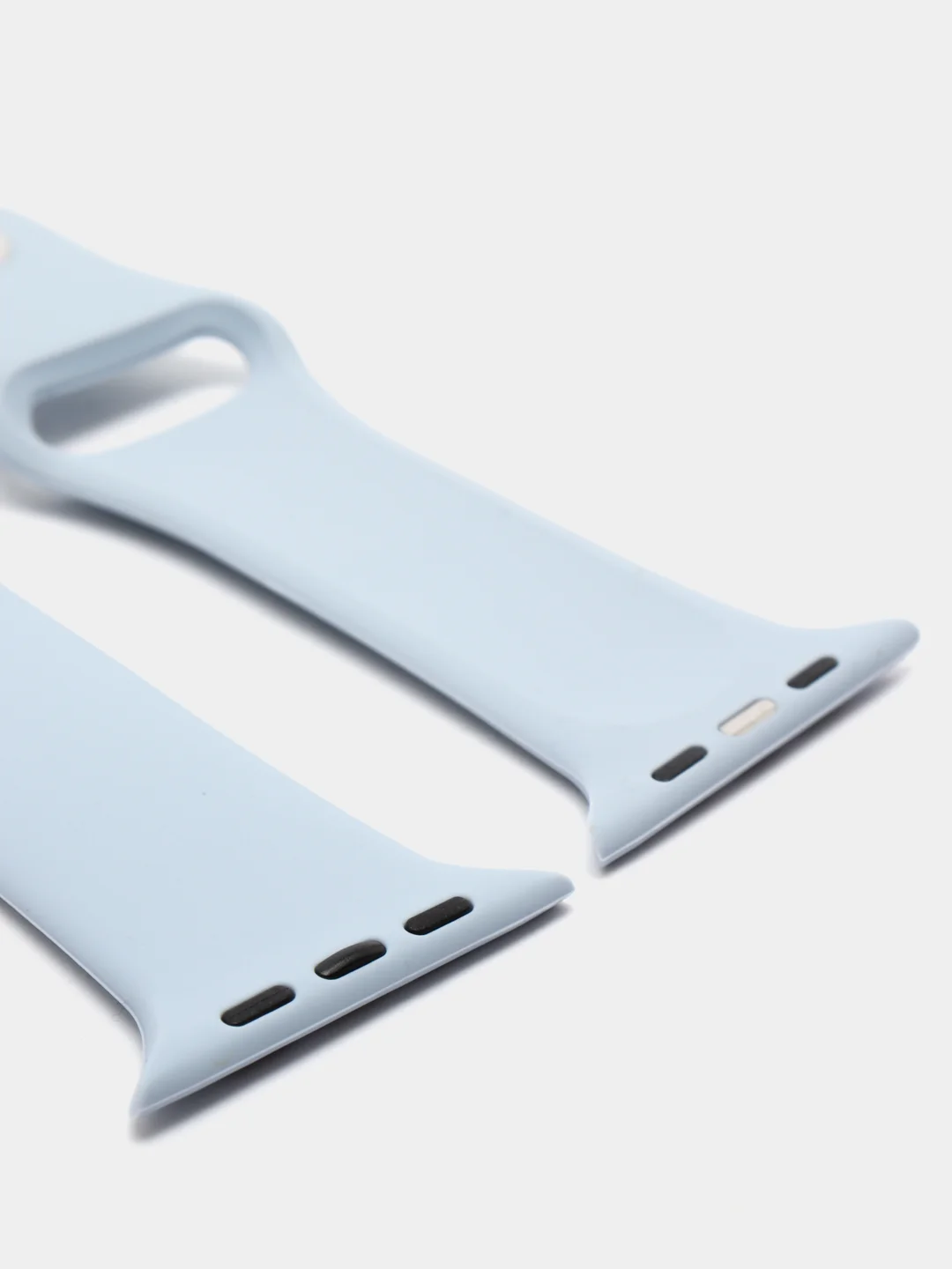 Небесно-голубой ремешок, силиконовый, цветной, для Apple Watch, 38, 40, 42, 44, 45, 49 мм