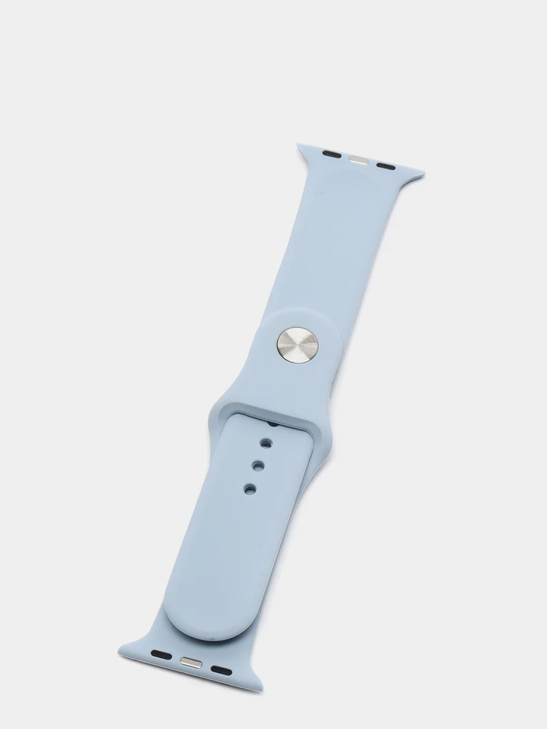 Небесно-голубой ремешок, силиконовый, цветной, для Apple Watch, 38, 40, 42, 44, 45, 49 мм