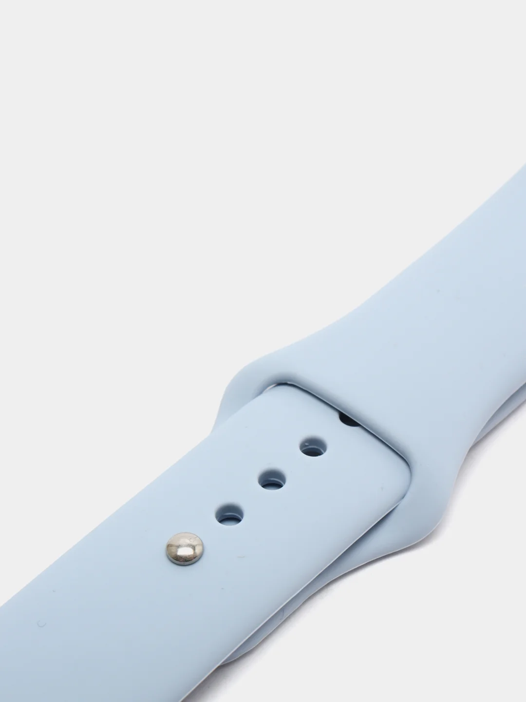 Небесно-голубой ремешок, силиконовый, цветной, для Apple Watch, 38, 40, 42, 44, 45, 49 мм