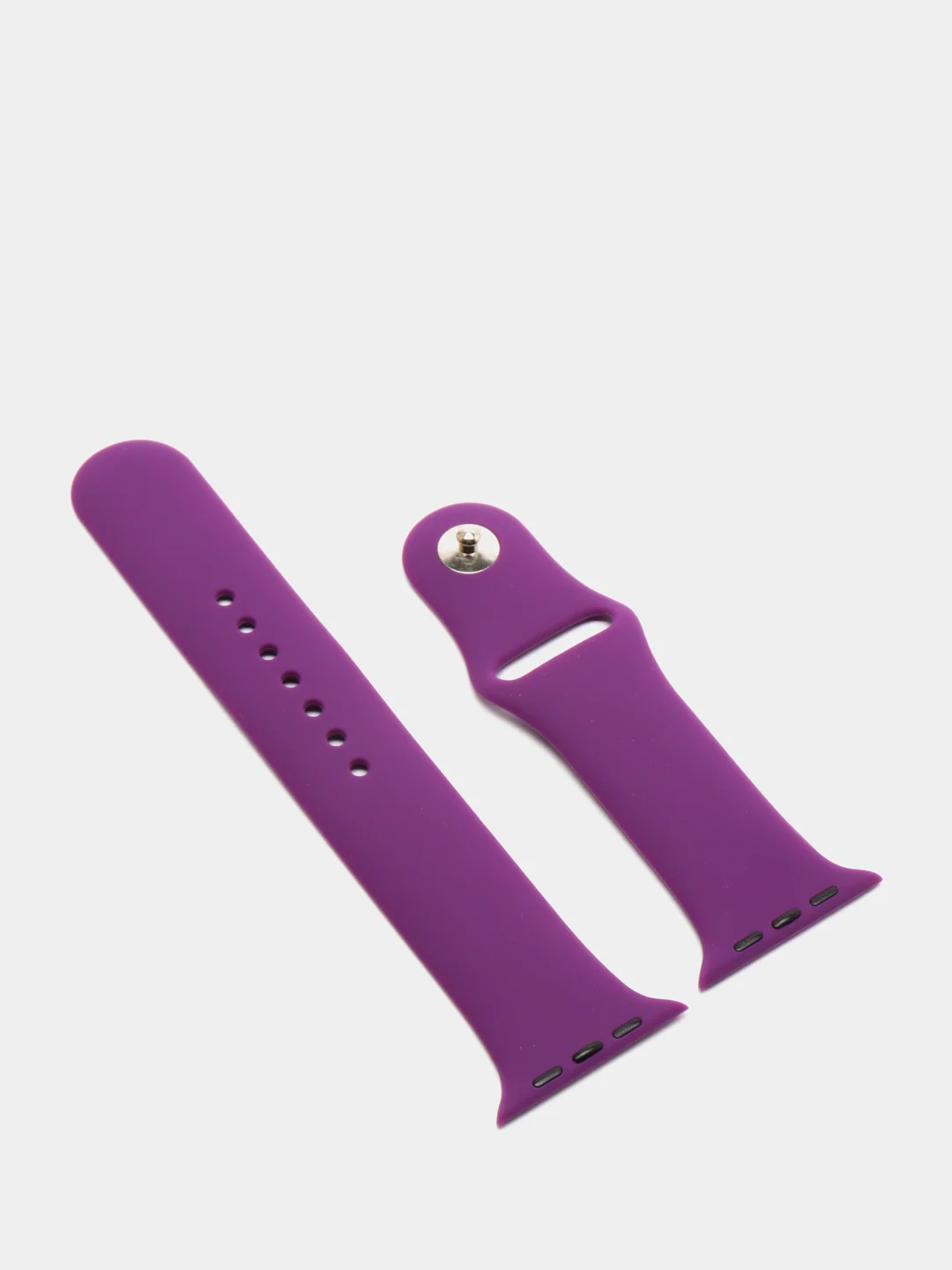 Пурпурный ремешок, силиконовый, цветной, для Apple Watch, 38, 40, 42, 44, 45, 49 мм
