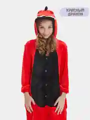 Бордовый кигуруми детские Эврика