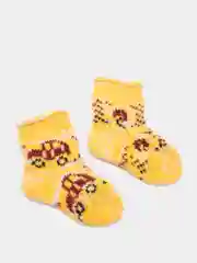 Желтый носки детские, шерстяные