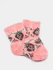 Розовый носки детские, шерстяные
