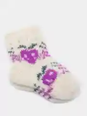 Белый носки детские, шерстяные