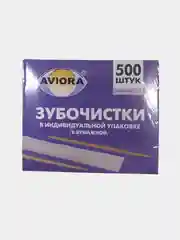 Зубочистки Aviora в индивидуальной упаковке 500 и 1000 шт