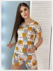Манго пижама женская, с шортами