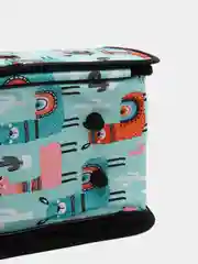 Оливковый переноска для кошек и собак мелких пород, с принтом, 40 х 21 х 27 см