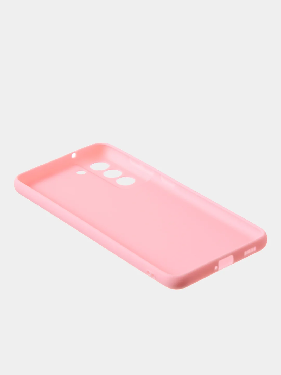 Розовый чехол для Samsung S21 FE цветной матовый
