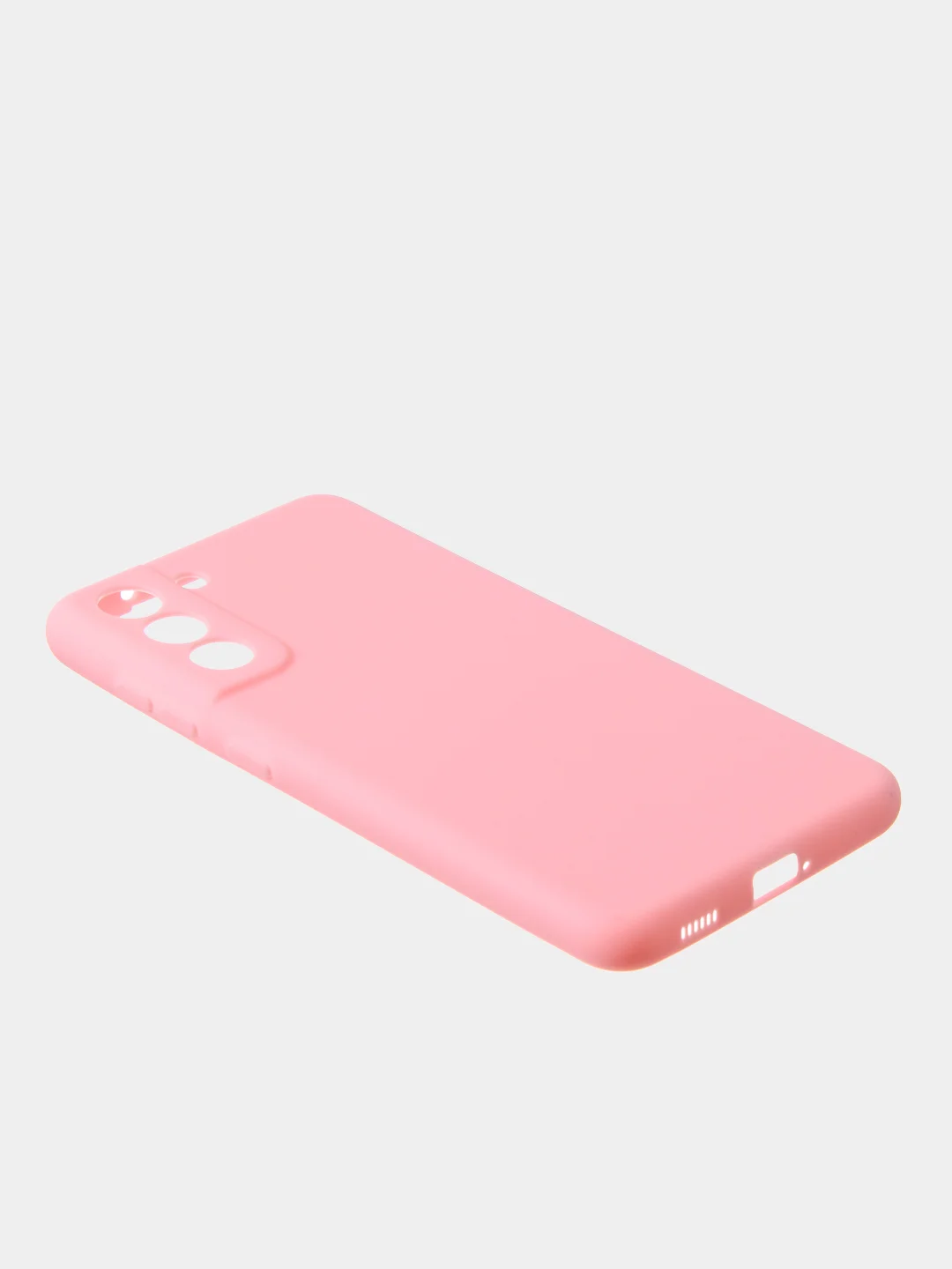 Розовый чехол для Samsung S21 FE цветной матовый