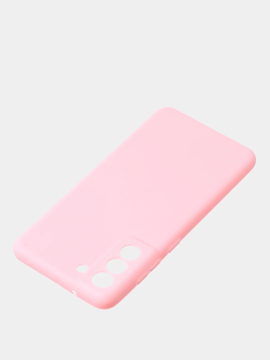 Розовый чехол для Samsung S21 FE цветной матовый