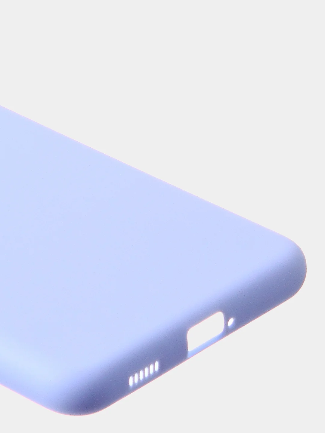 Светло-синий чехол для Samsung S21 FE цветной матовый