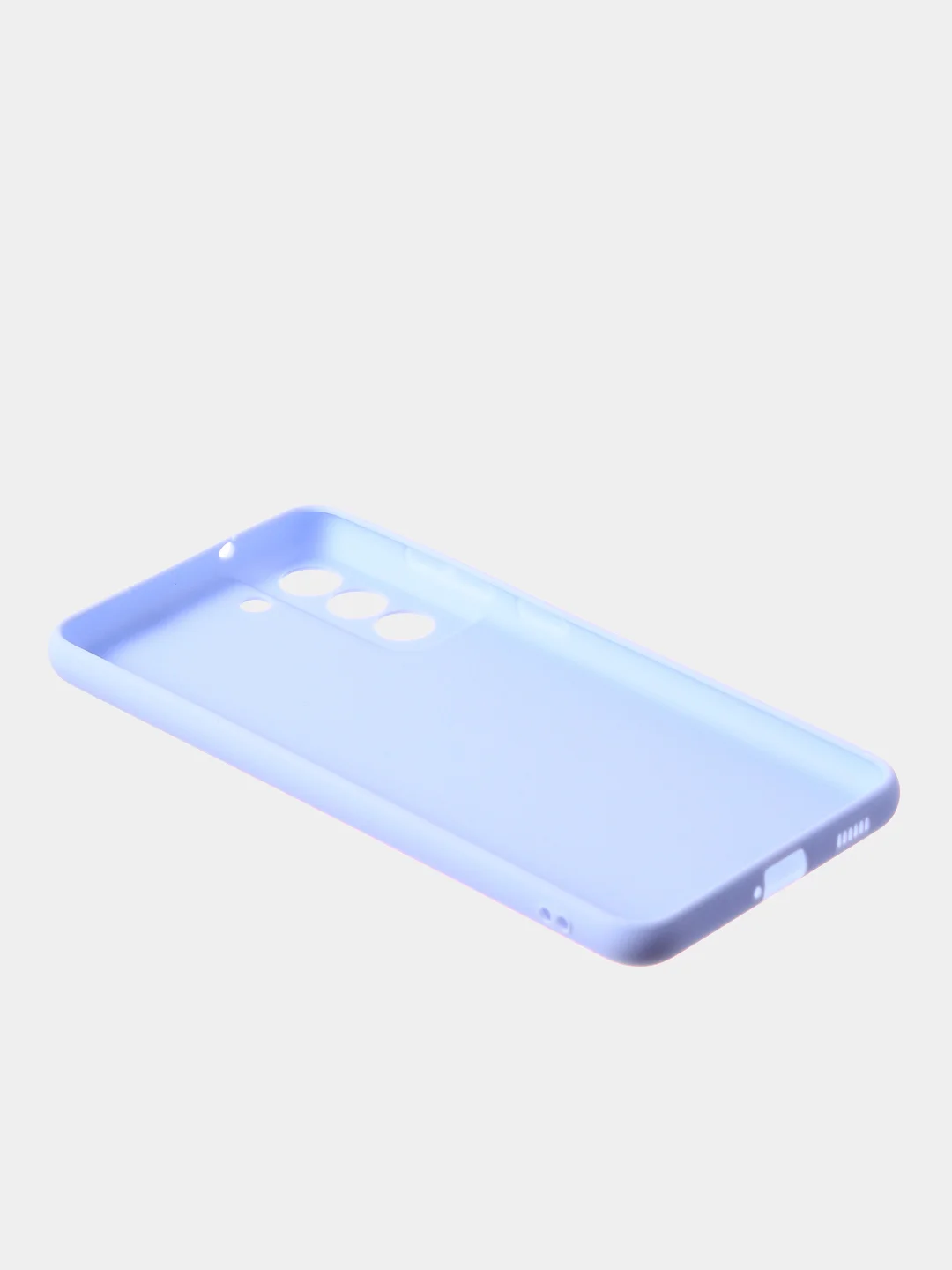 Светло-синий чехол для Samsung S21 FE цветной матовый